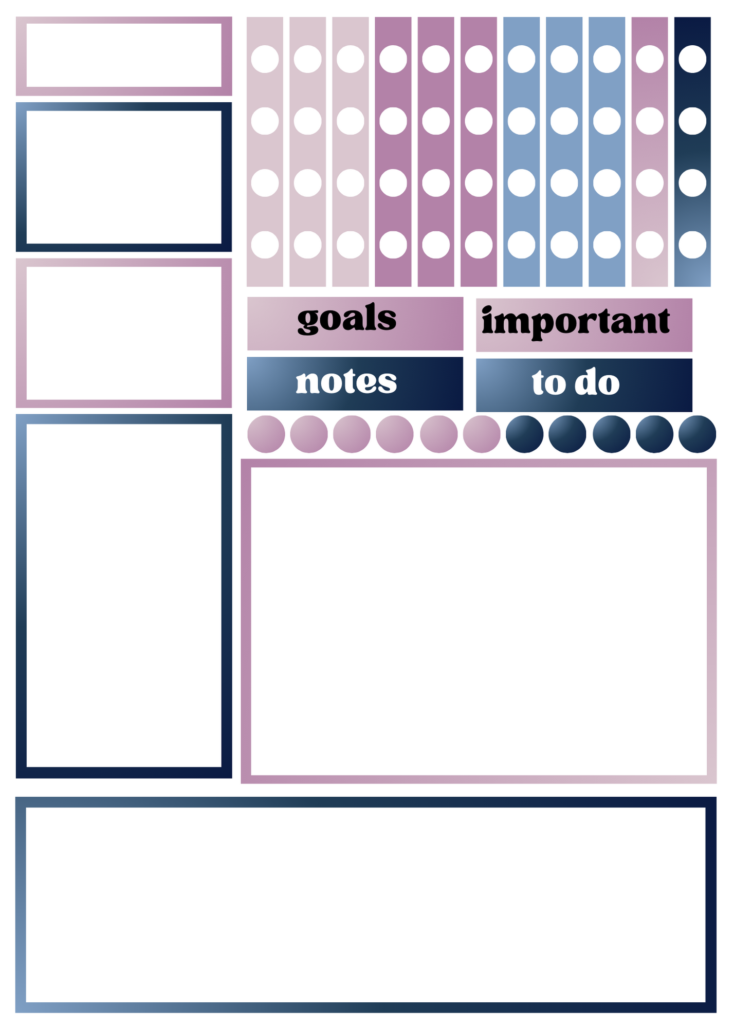 Purple/Blue Sticker Pack