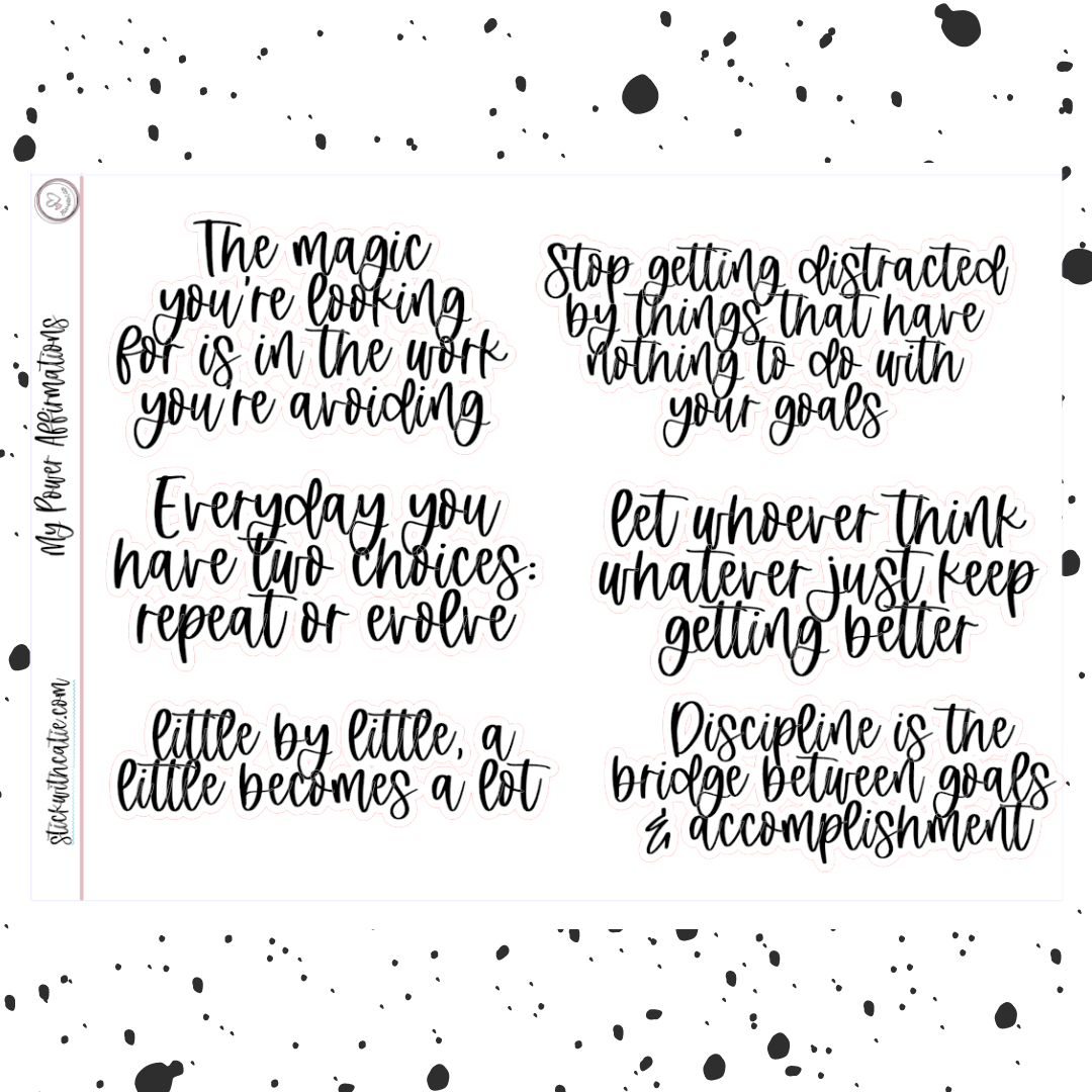 My Power Affirmations