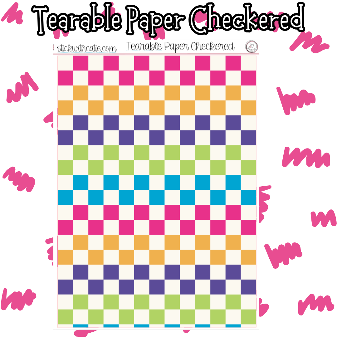 Tearable Paper Checkered