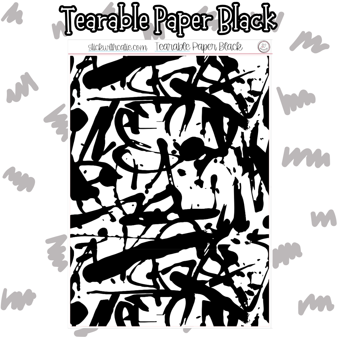Tearable Paper Black