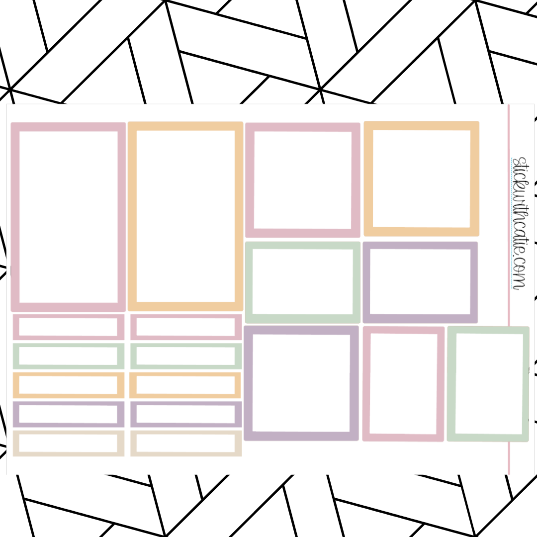 Step Into Spring Colorful Boxes