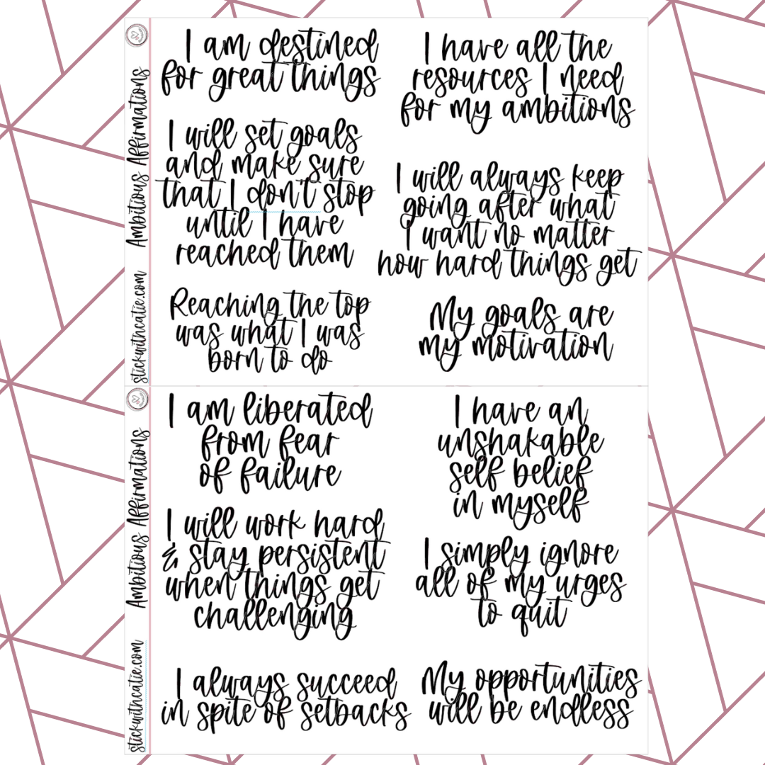 Ambitious Affirmations