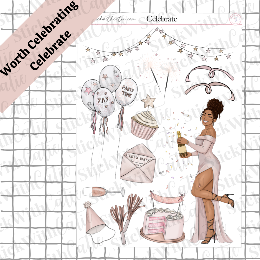 You're Worth Celebrating Stickers