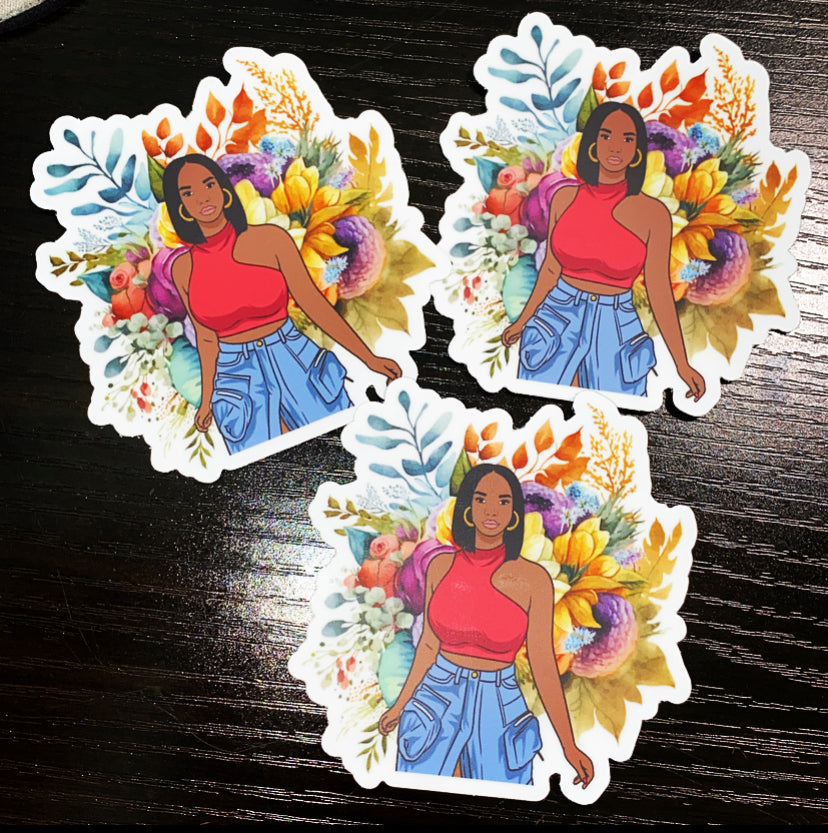 Live In Paradise Die Cut Stickers
