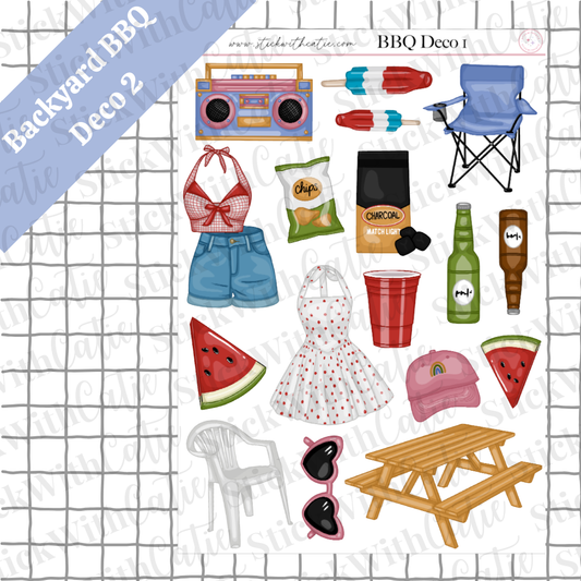 Backyard BBQ Sticker Sheets