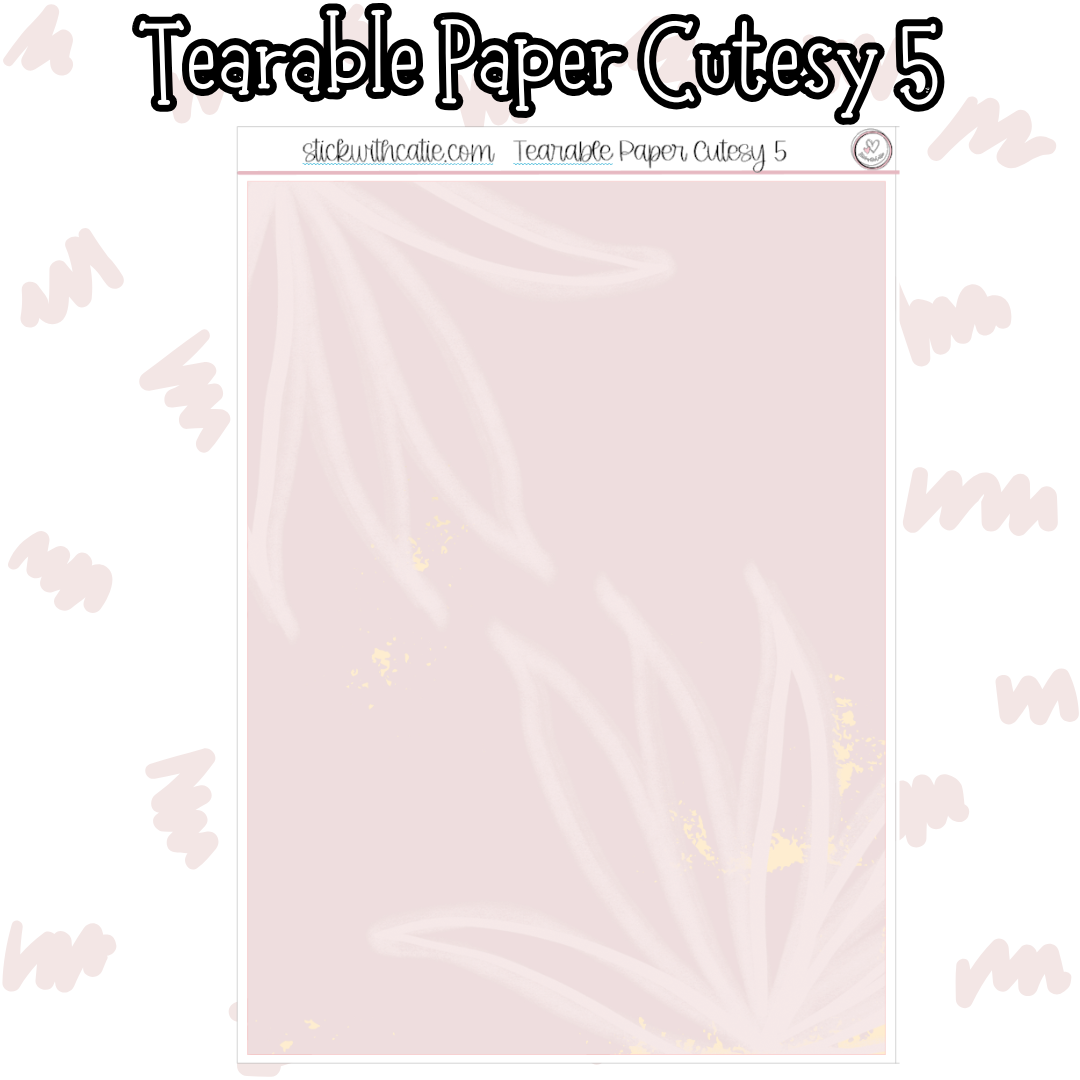 Celebrate Tearable Paper Cutesy 5