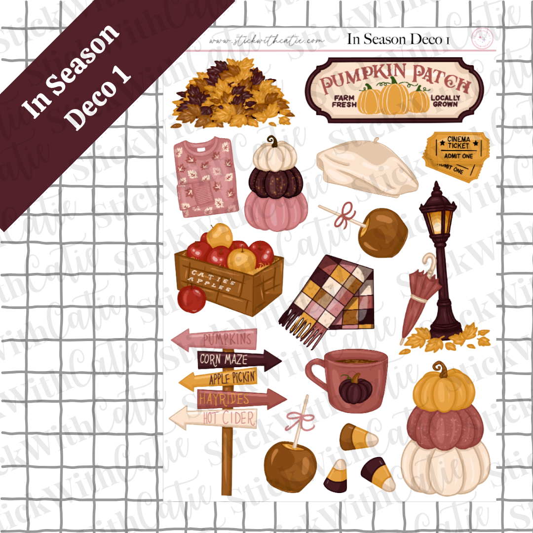 In Season Sticker Sheets