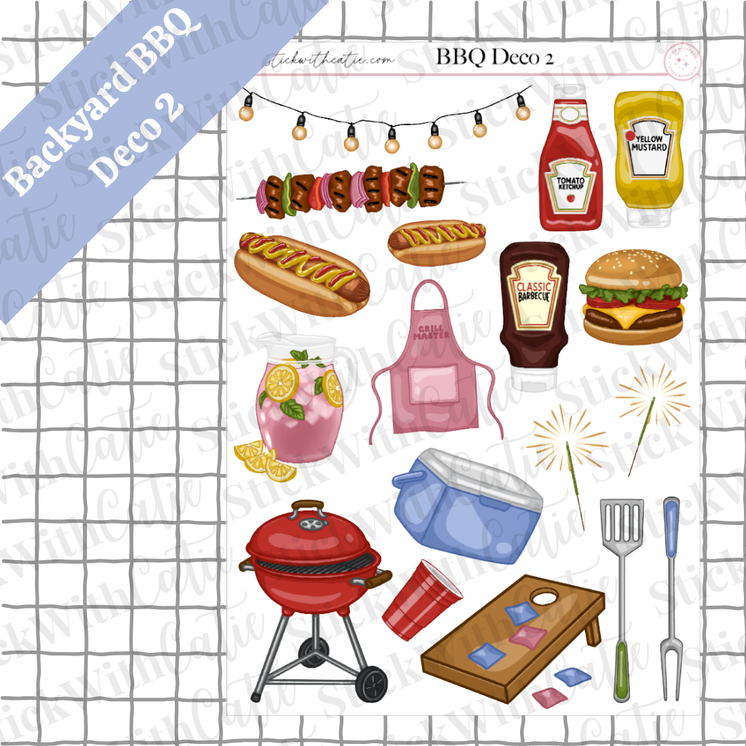 Backyard BBQ Sticker Sheets