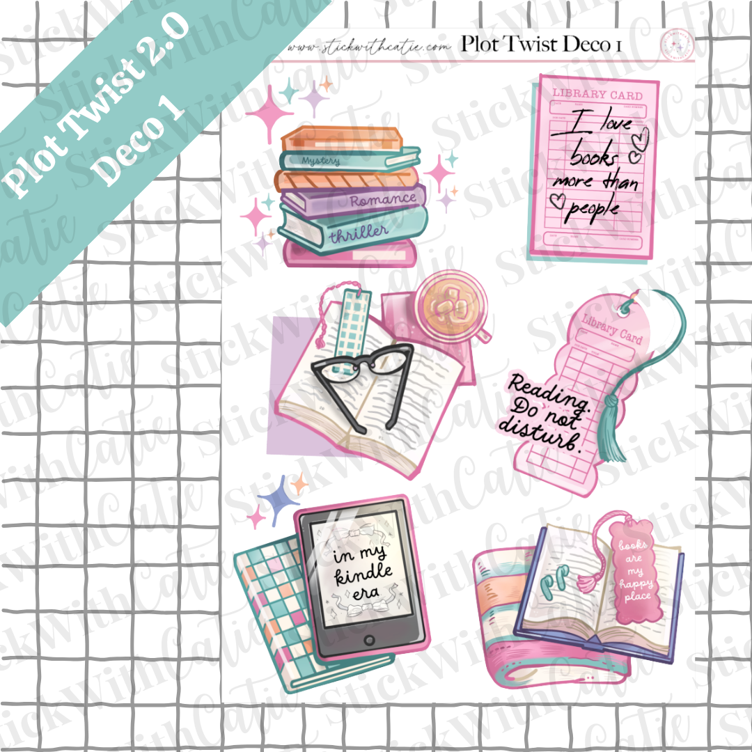 Plot Twist 2.0 Sticker Sheets
