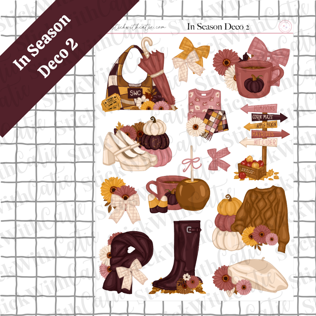 In Season Sticker Sheets