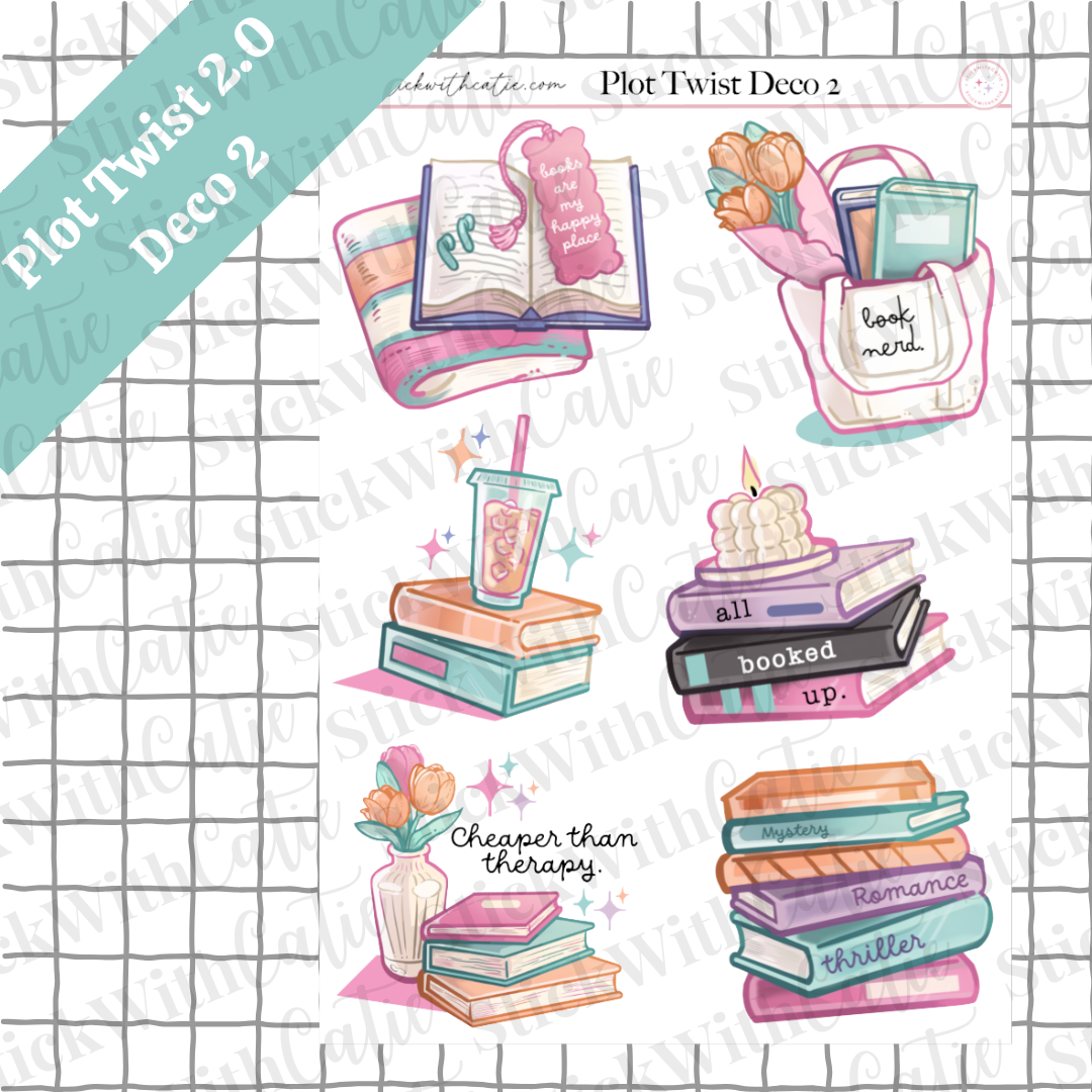 Plot Twist 2.0 Sticker Sheets