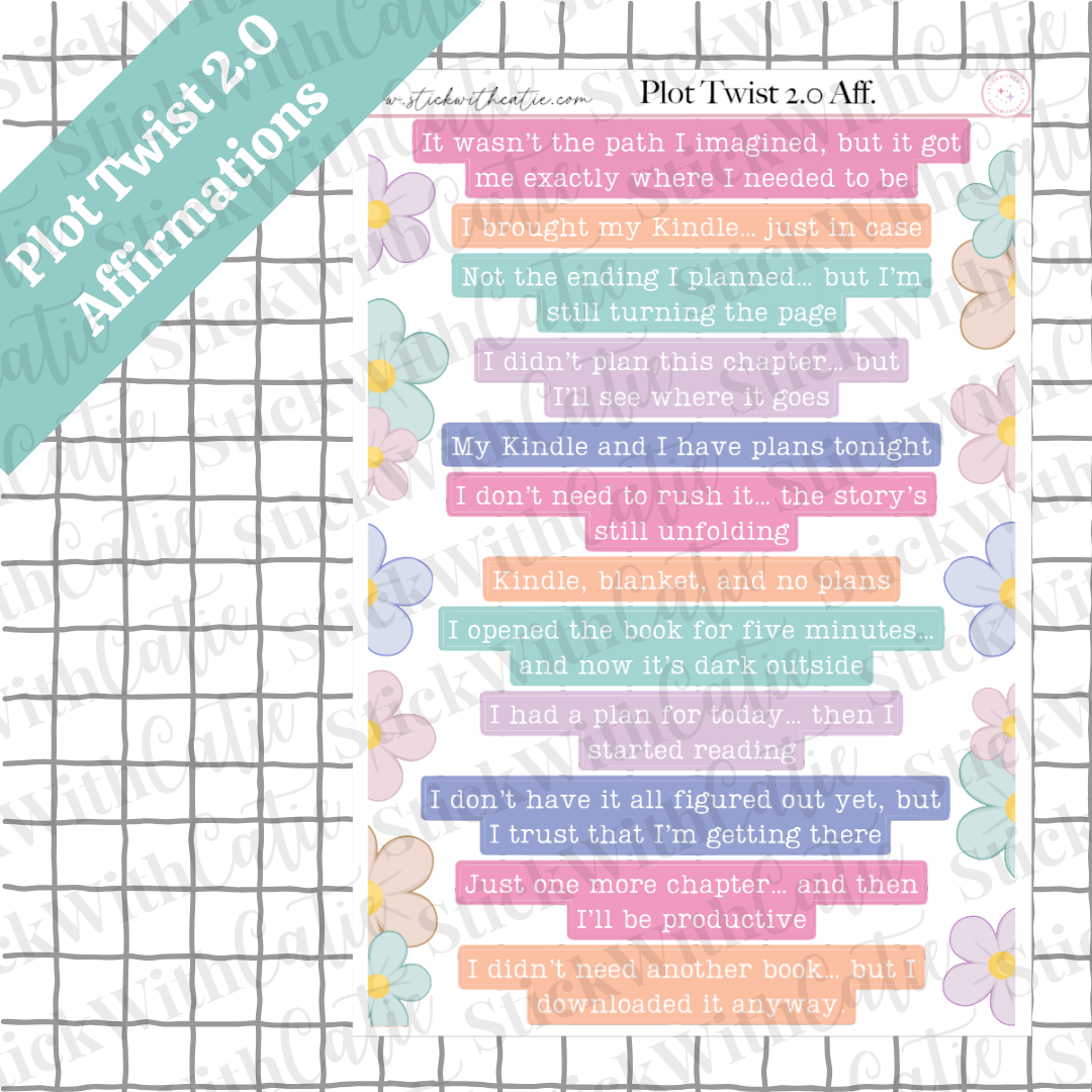 Plot Twist 2.0 Sticker Sheets