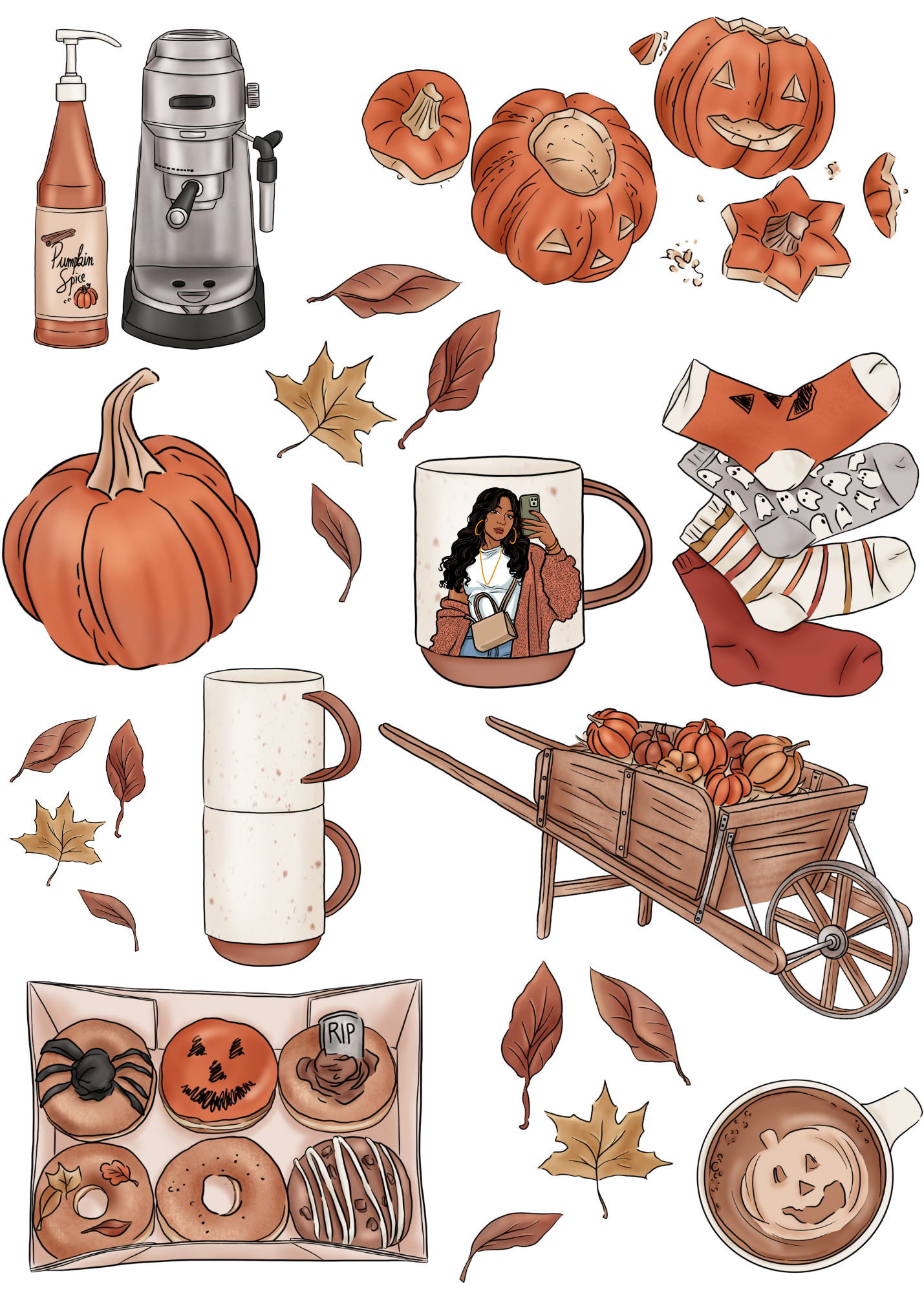 Falling Into Autumn Sticker Pack