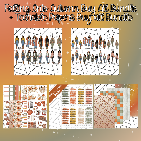 Falling Into Autumn Full Collection Buy All Bundle + Tearable Papers