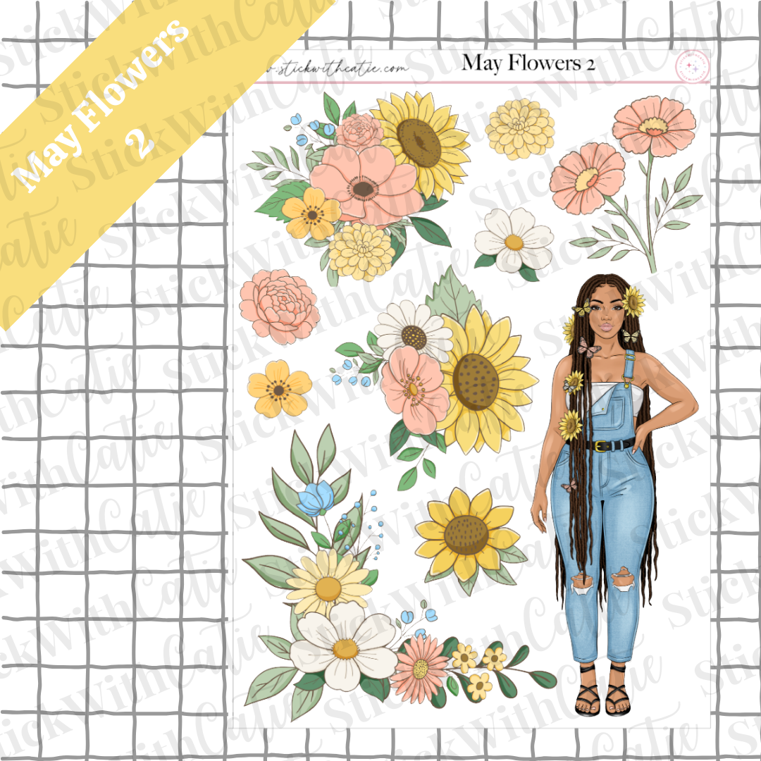 May Flowers Sticker Sheets