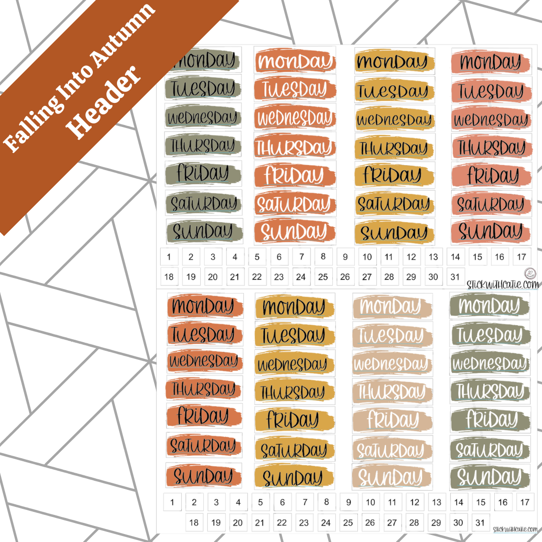 Falling Into Autumn Sticker Pack