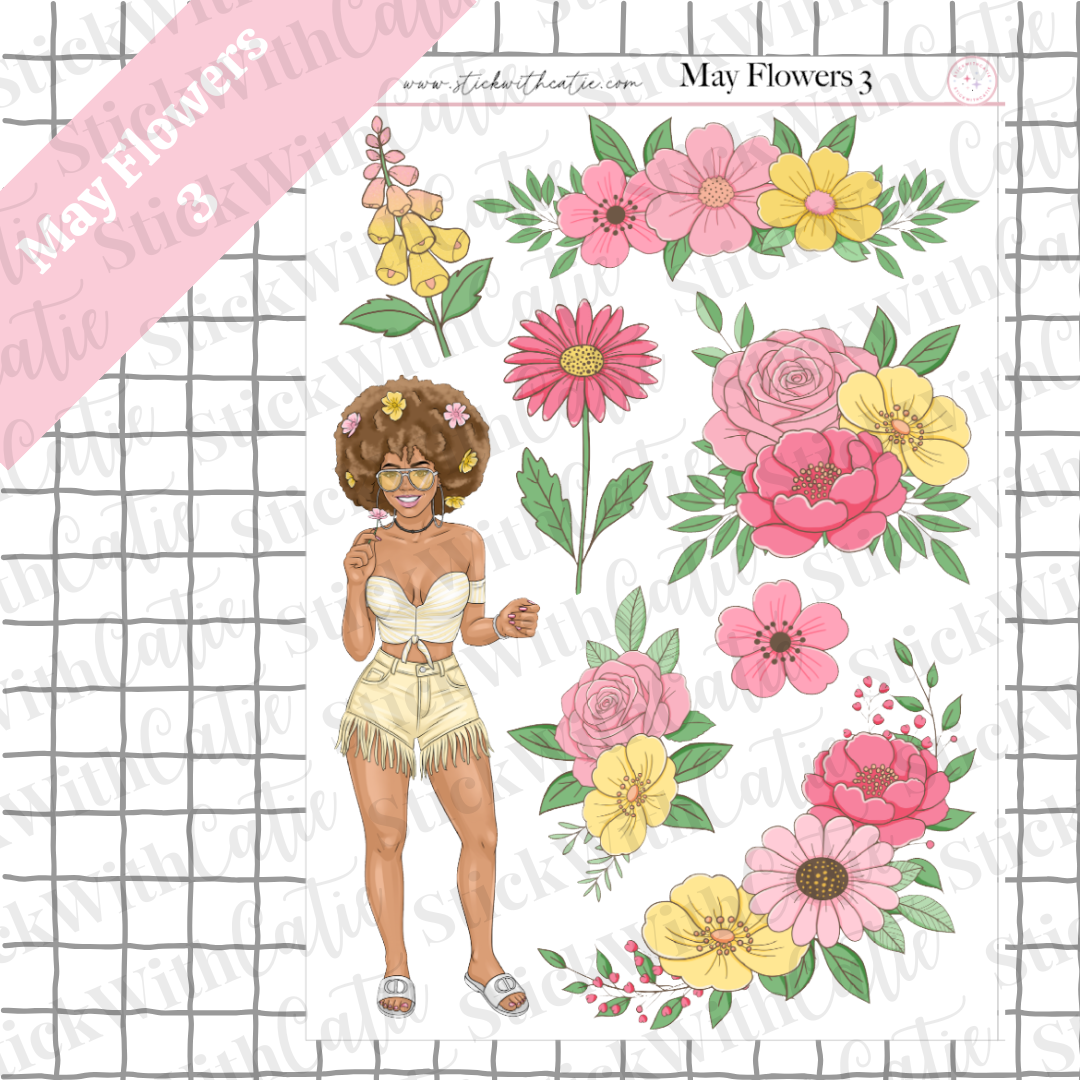 May Flowers Sticker Sheets