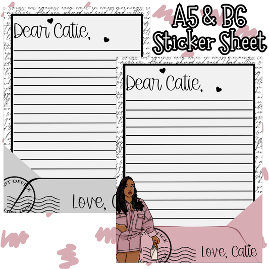 Love Letter A5 & B6 Sticker Sheet