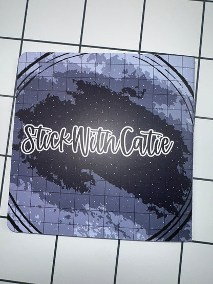 Aubrey Dot Grid Square Journal Blue