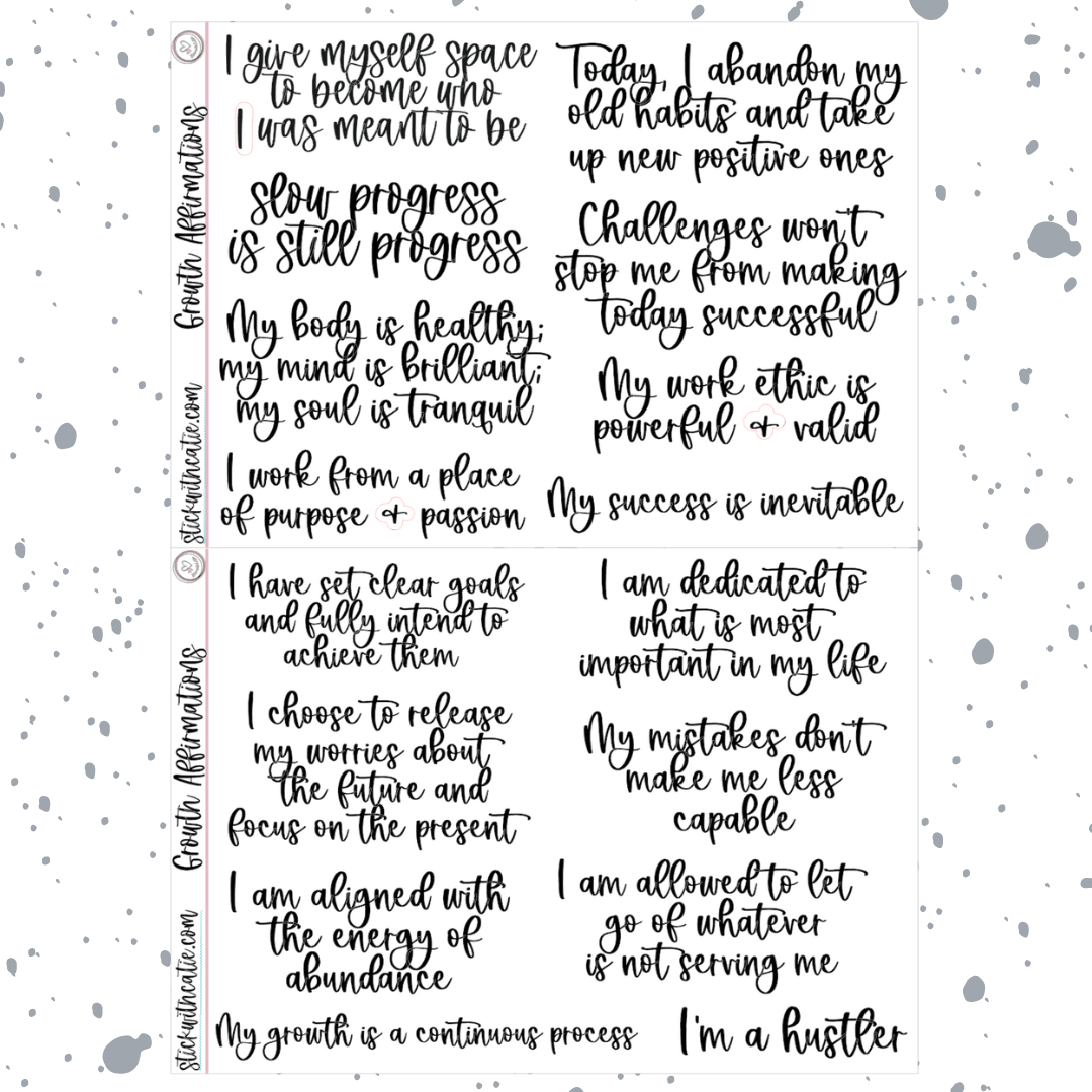 Growth Affirmations