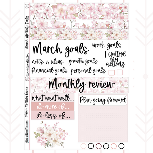 March Monthly Goals Kit