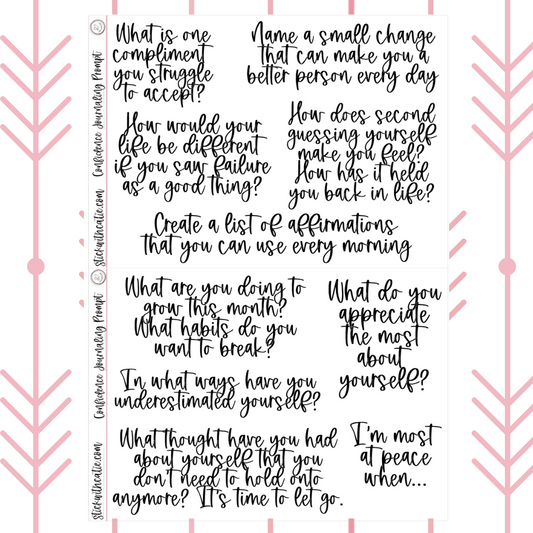 Confidence Journaling Prompts